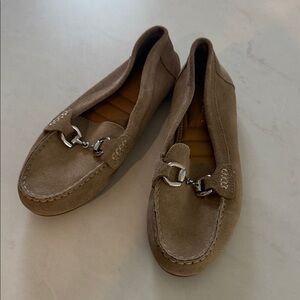 Kelly & Katie Tan Loafers with Silver Accents